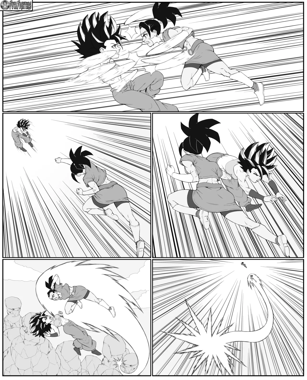 Caulifla vs Kale 118 page update futafighters page 8 full