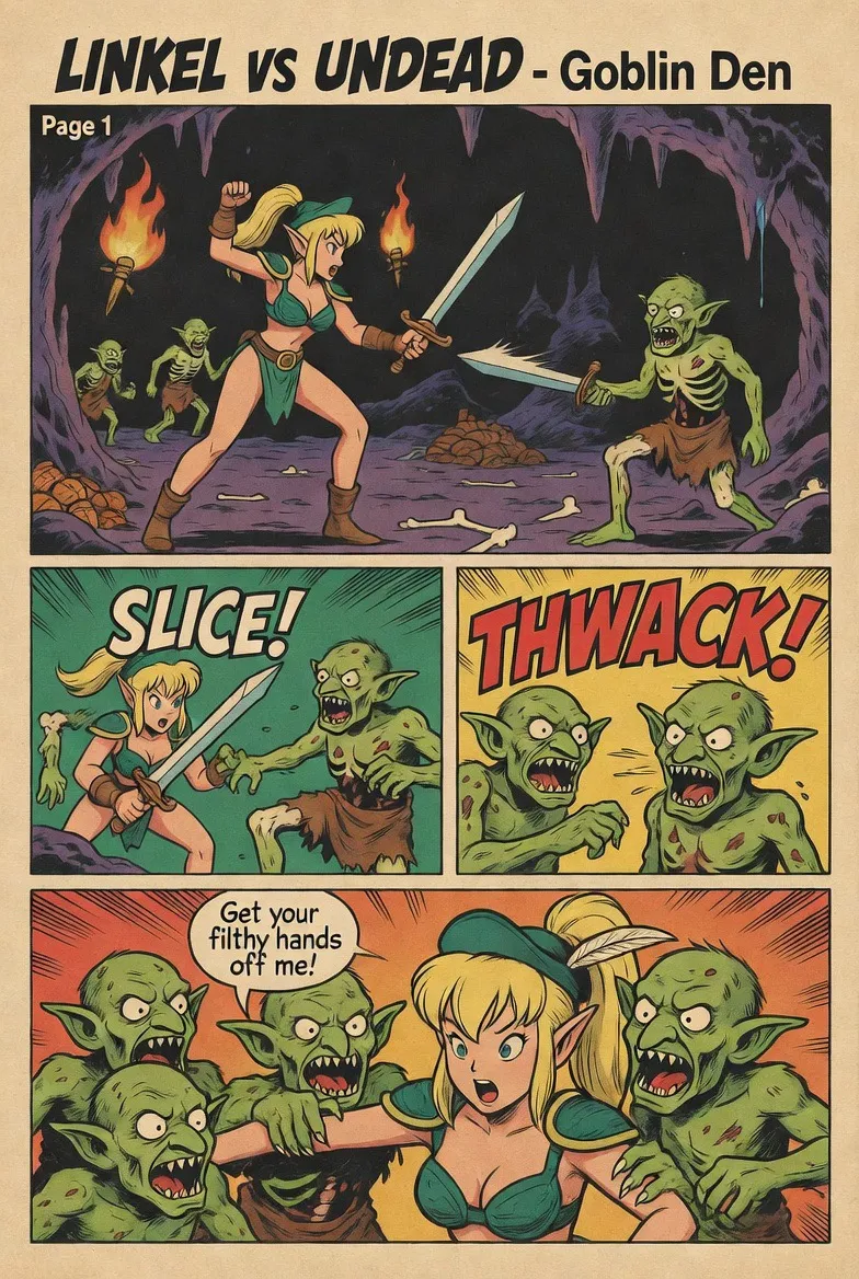 Linkel Vs Undead Goblin ambush page 2 full