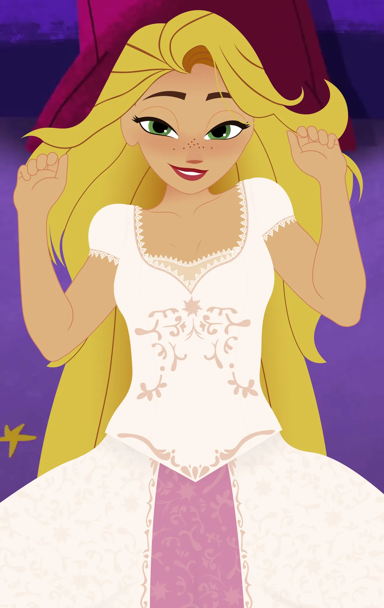 Tangled Wedding Night Blonde page 1 full