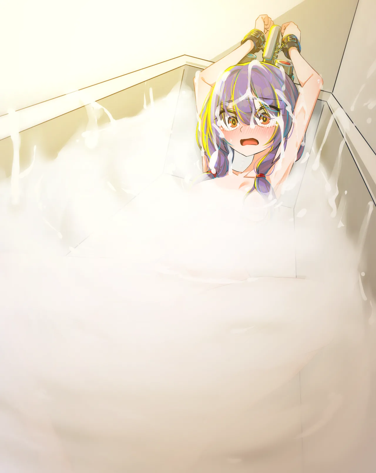 【Skeb絵】よその子精液風呂&amp;浴尿・差分 page 2 full