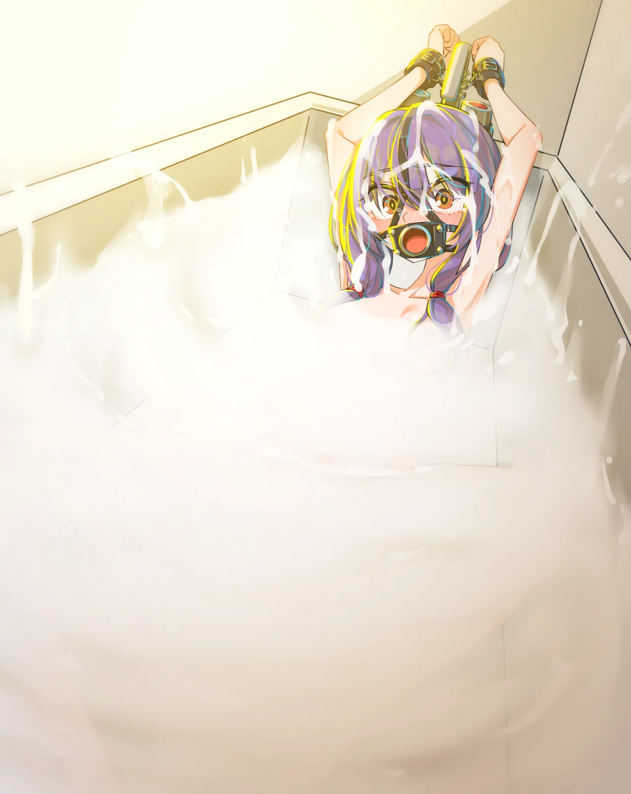【Skeb絵】よその子精液風呂&amp;浴尿・差分 page 3 full