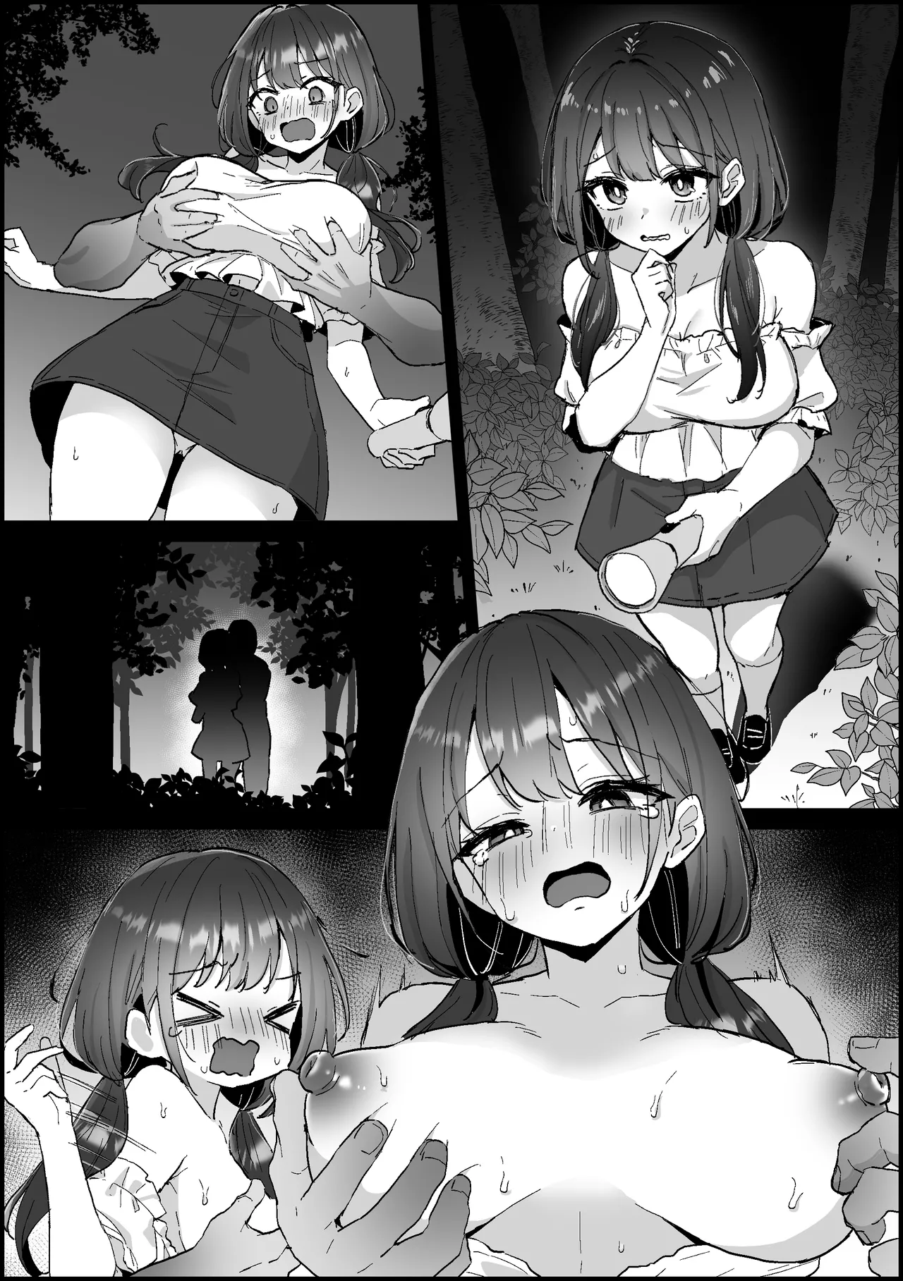 【オリジナル】肝試しで友達とはぐれてしまい、乳首好き幽霊に襲われる女の子 page 8 full