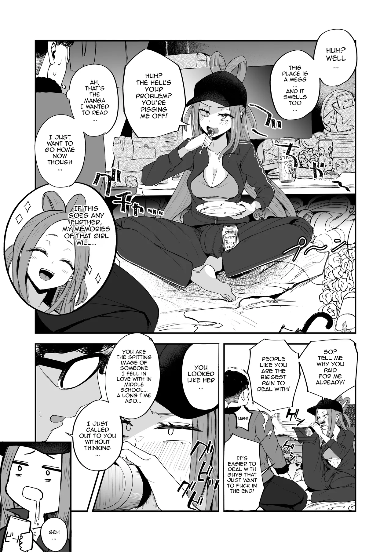Futanari NeCafe Nanmin Amagasu Mui-chan / The Futanari Net-Cafe Refugee, Amagasu Mui page 10 full
