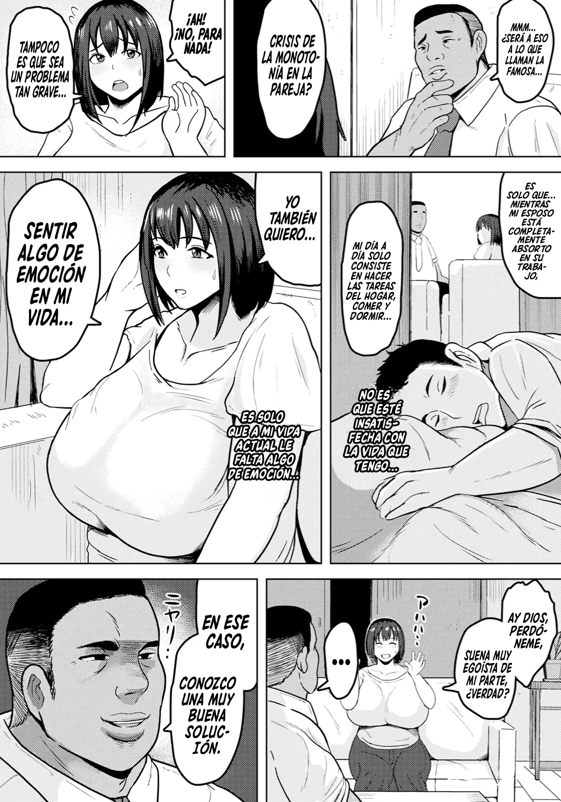 Mesuinu Tsuma ~Goshujin-sama wa Otto no Joushi~｜Esposa Perra ~Mi Amo Es El Jefe De Mi Esposo- page 3 full