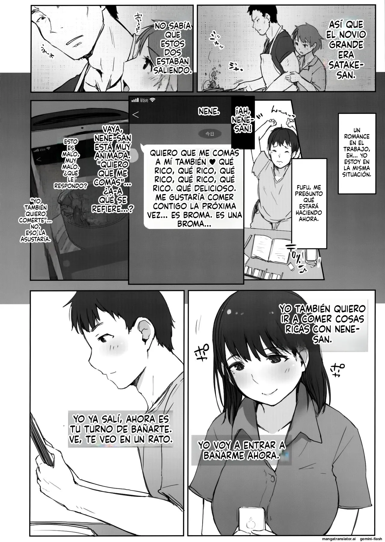 Hajimete no Kanojo ga Beit Saki no Kowai Dansei Shain ni Oishiku Itadakarechatta Hanashi page 9 full