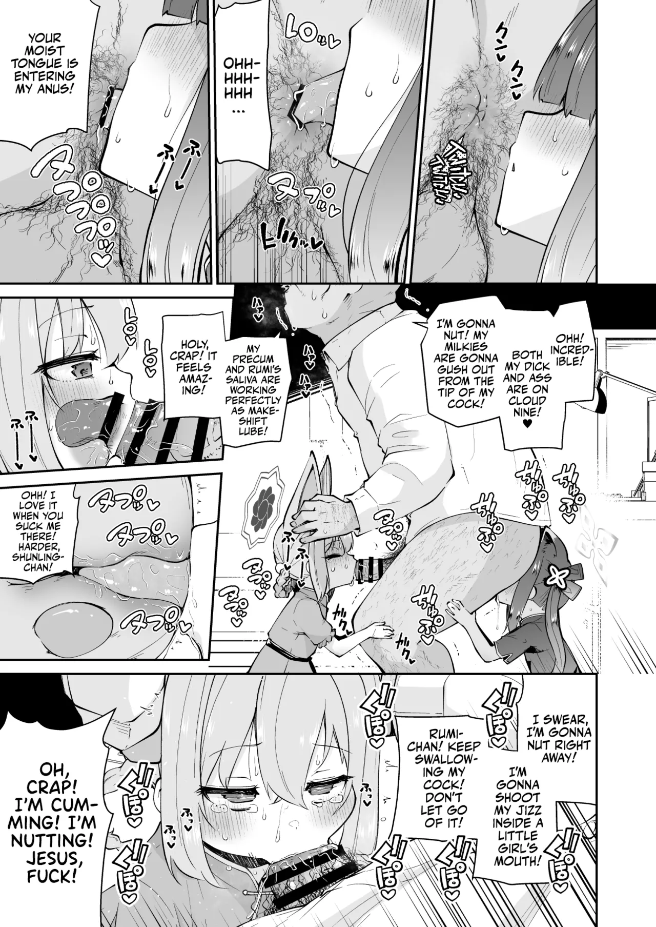 Lolicon Sensei ga Hoka no Seito ni Te o Dasanai You ni Nandemo Iu Koto o Kiite kureru Youjo Shun &amp; Rumi no Hon | Little Shunny And Runny Will Sacrifice Themselves So That Their Pedo Sensei Won't Molest Kids! page 9 full