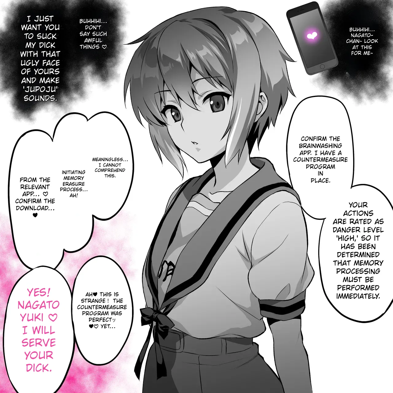 Nagato 〇ki 〇〇apuri, a clumsy Hyottoko character page 1 full