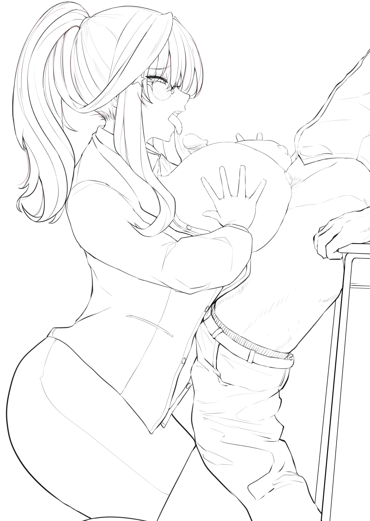放課後、教師になった五月が教え子にパイズリ♡ page 7 full