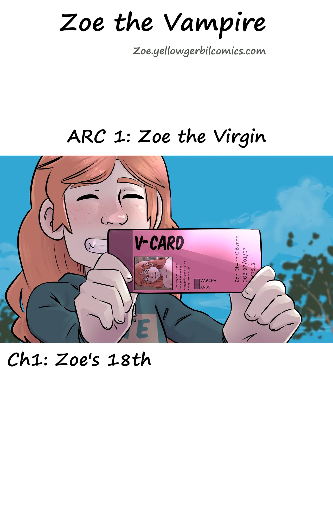 Zoe the Vampire page 1 full