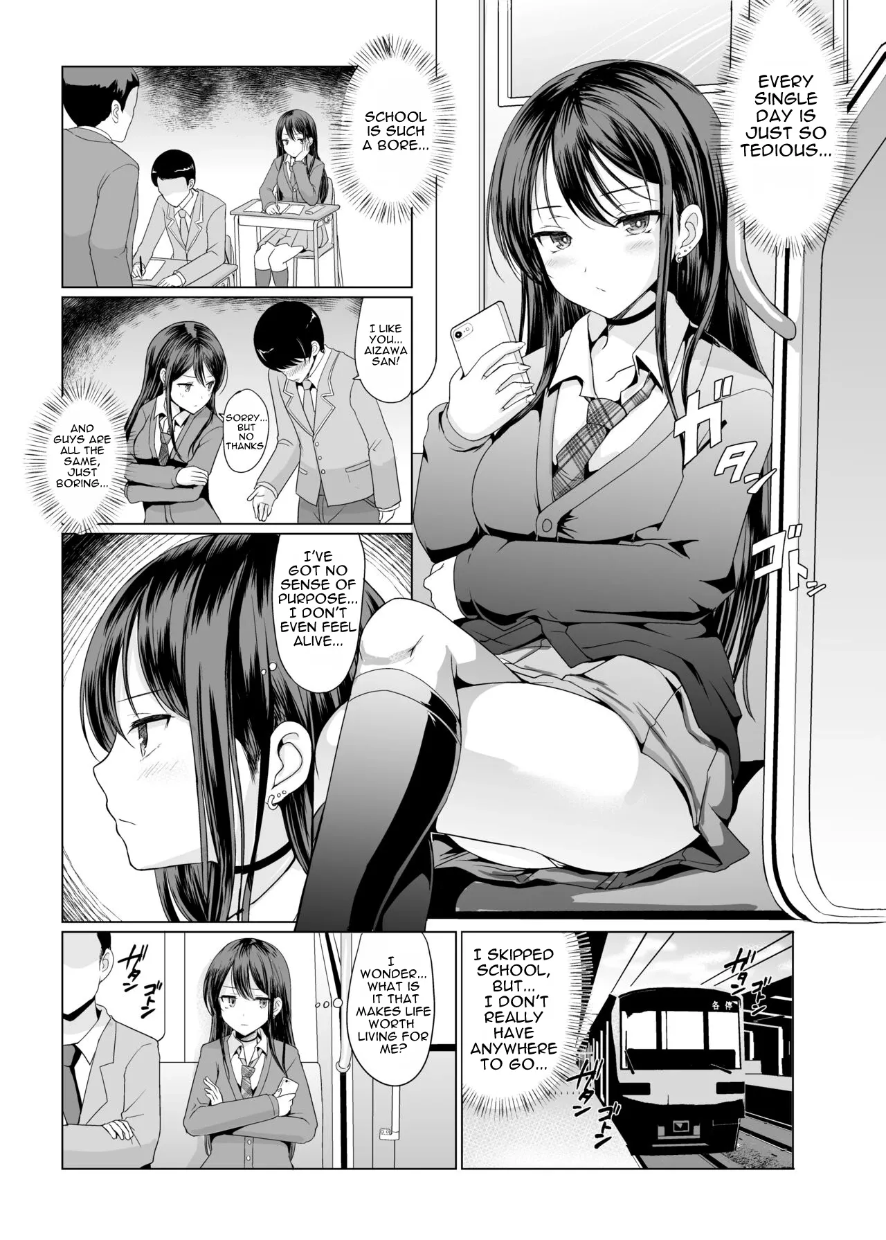 A girl who gets excited when she shows her private parts in front of other people. page 2 full