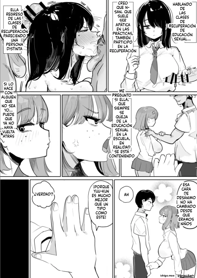 Gal Osananajimi Kanojo, Senpai no Noukou Seishidou de Manko Nou ni Ochiru page 9 full