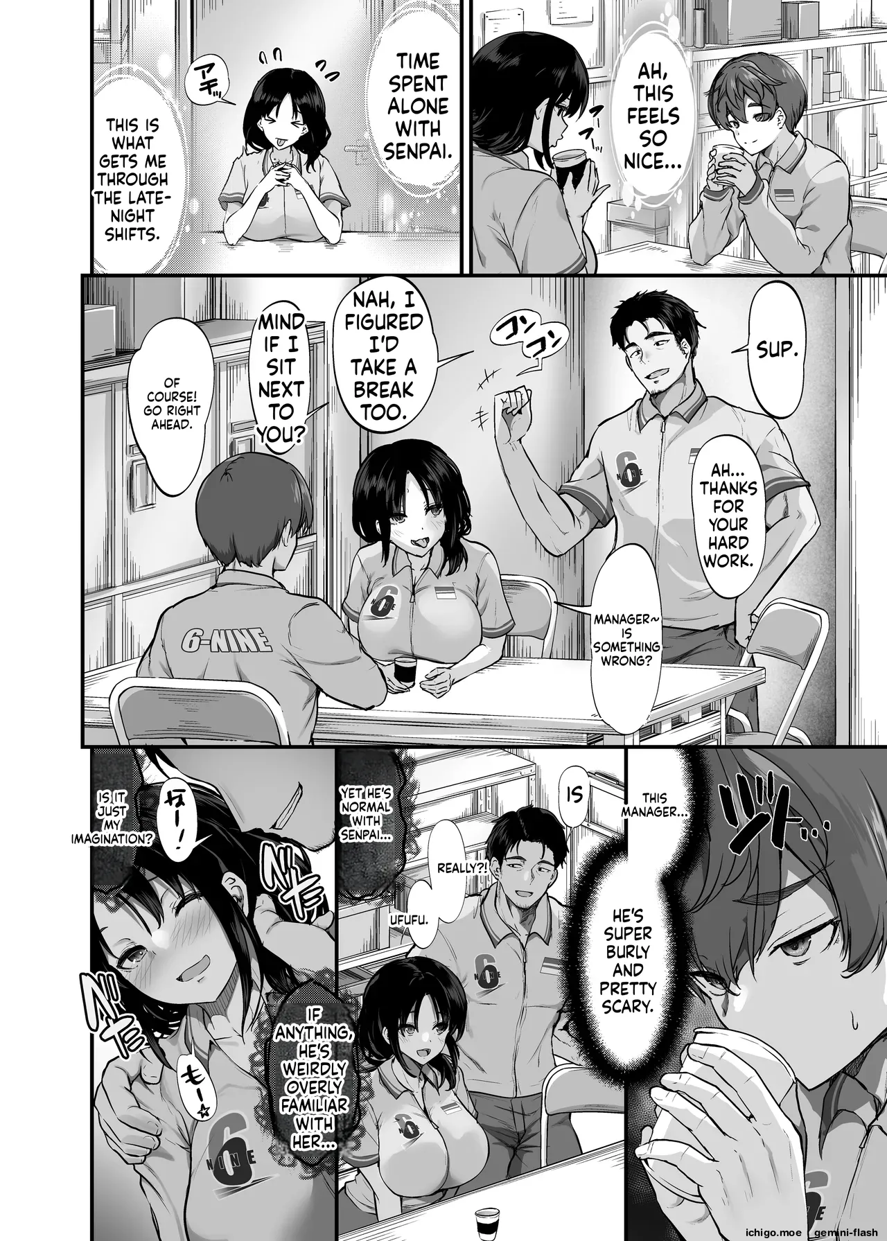Beit Saki no Yasashii Senpai wa Tenchou no Kaiinu deshita. ~Soshite Boka wa Senpai ni Kawareru~ page 5 full