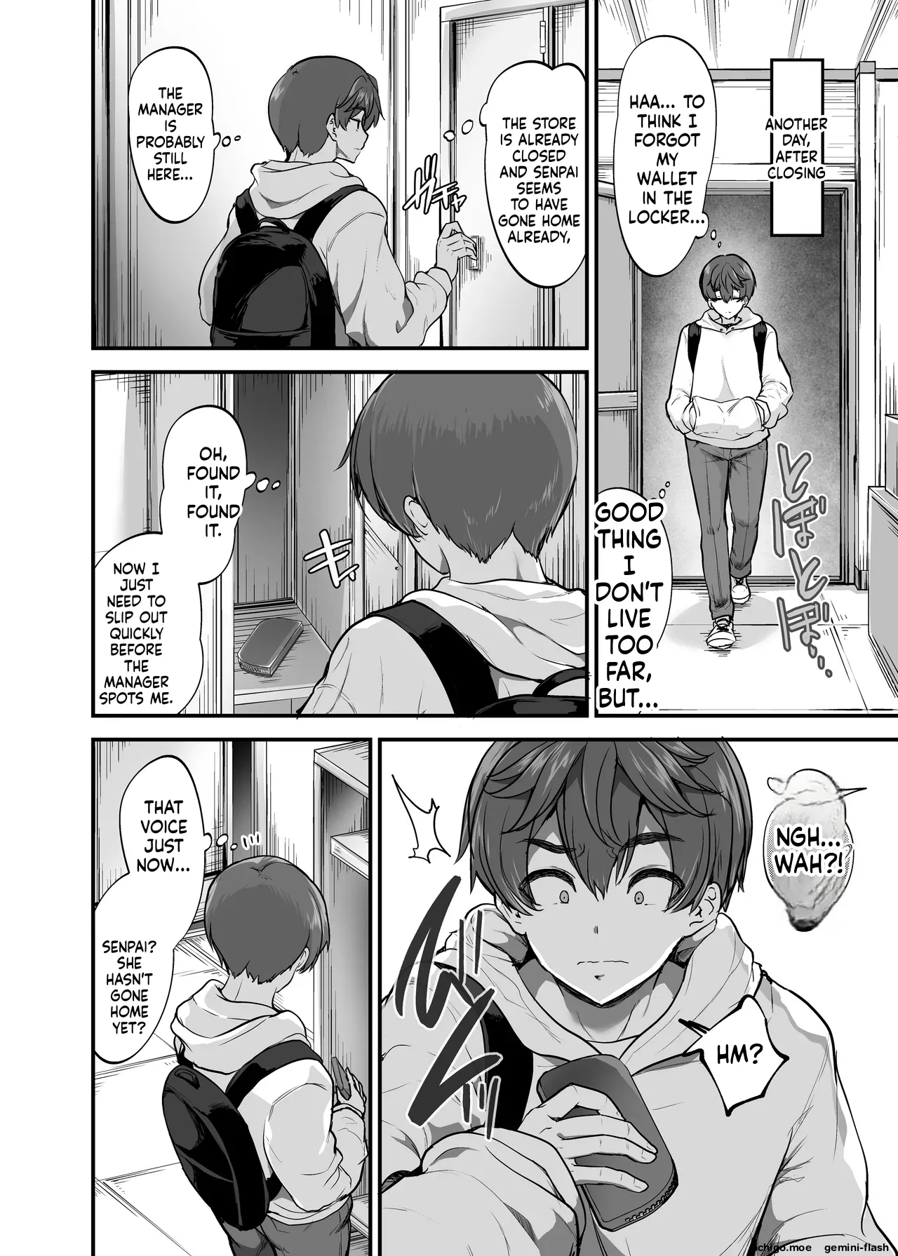 Beit Saki no Yasashii Senpai wa Tenchou no Kaiinu deshita. ~Soshite Boka wa Senpai ni Kawareru~ page 9 full