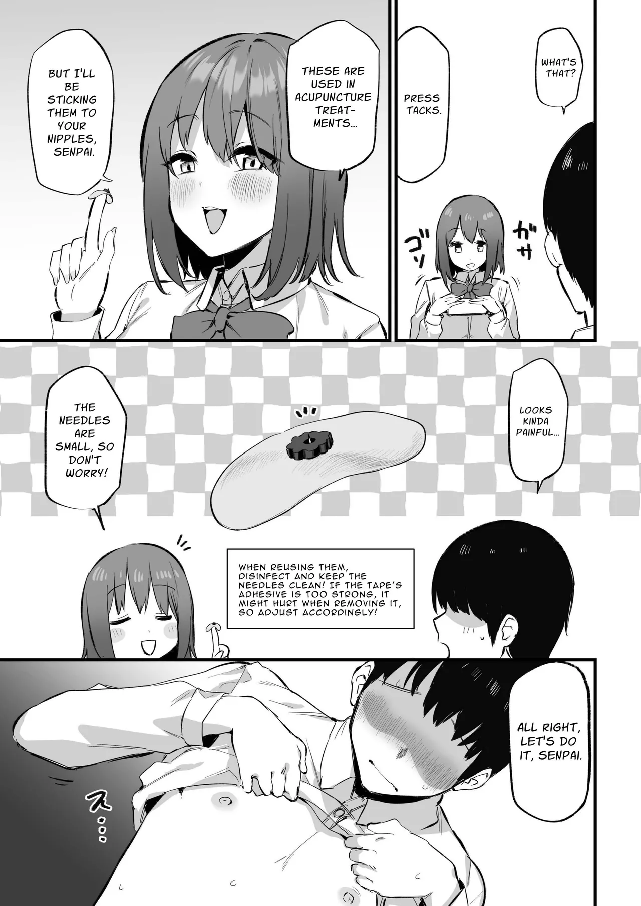 Kouhai-chan no Ijiwaru Chikubi Zeme 3 page 6 full