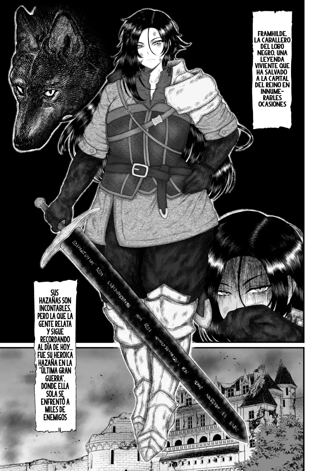 Nagachichi Onna Kishi  Kuso Deshi ni Hamerareru｜La caballero de enormes pechos  es engañada y follada por el idiota de su discípulo page 4 full