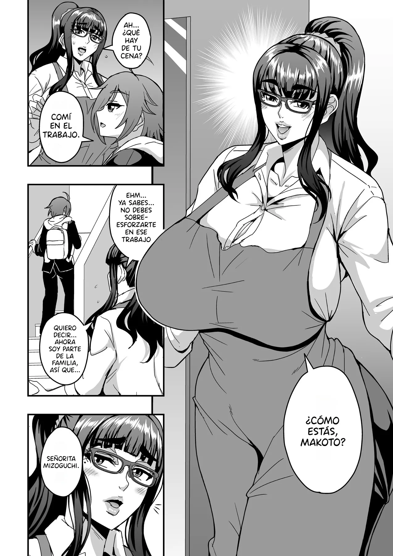 Kyoushi to Mama to Koibito no Kao｜El Rostro de una profesora, una madrastra y una amante page 5 full