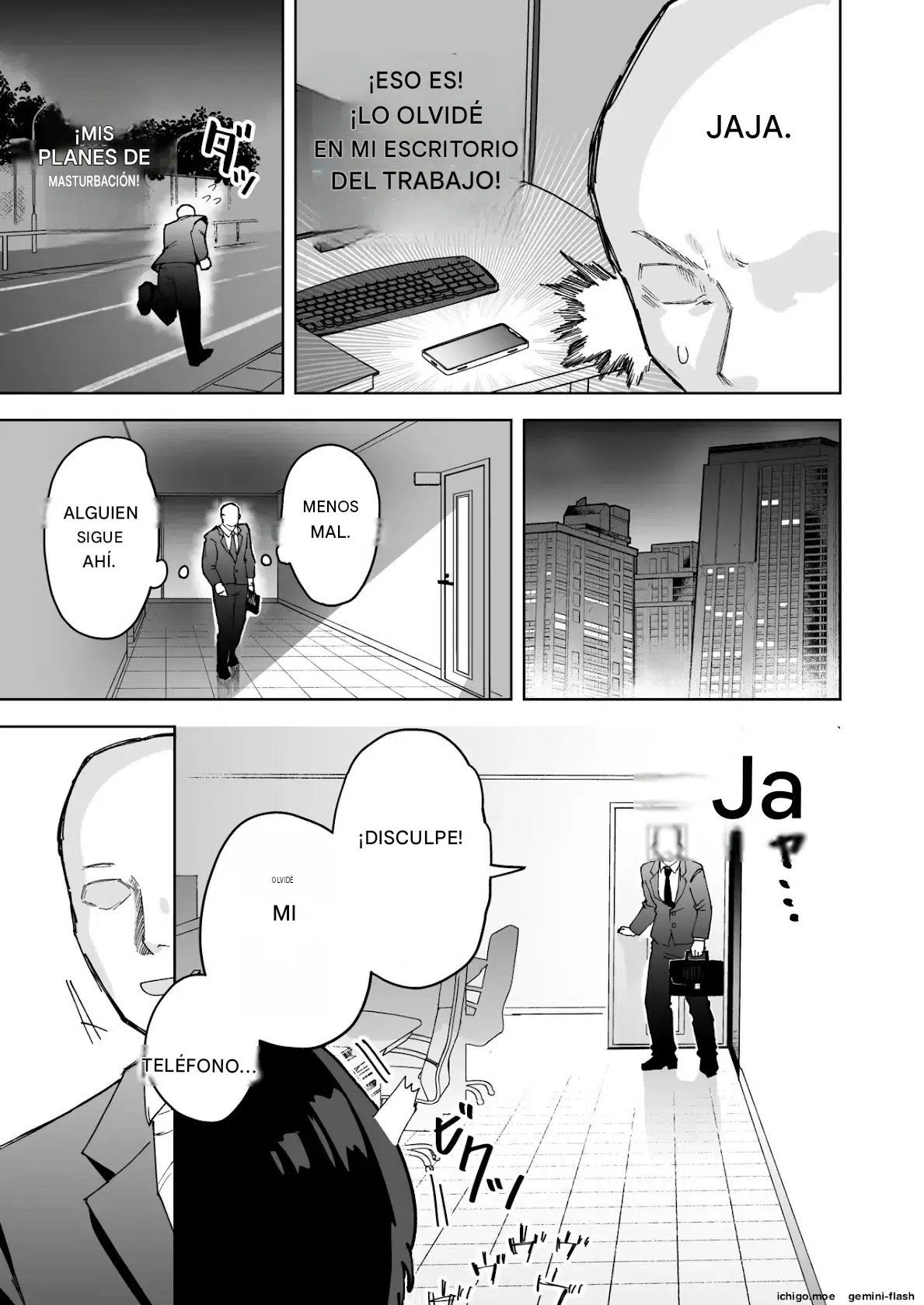 My beautiful boss  was masturbating anally at my desk, so I took advantage of his weakness to do all sorts of lewd things to him! Español page 4 full