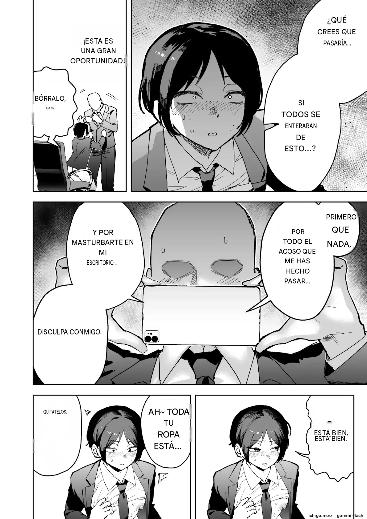 My beautiful boss  was masturbating anally at my desk, so I took advantage of his weakness to do all sorts of lewd things to him! Español page 9 full