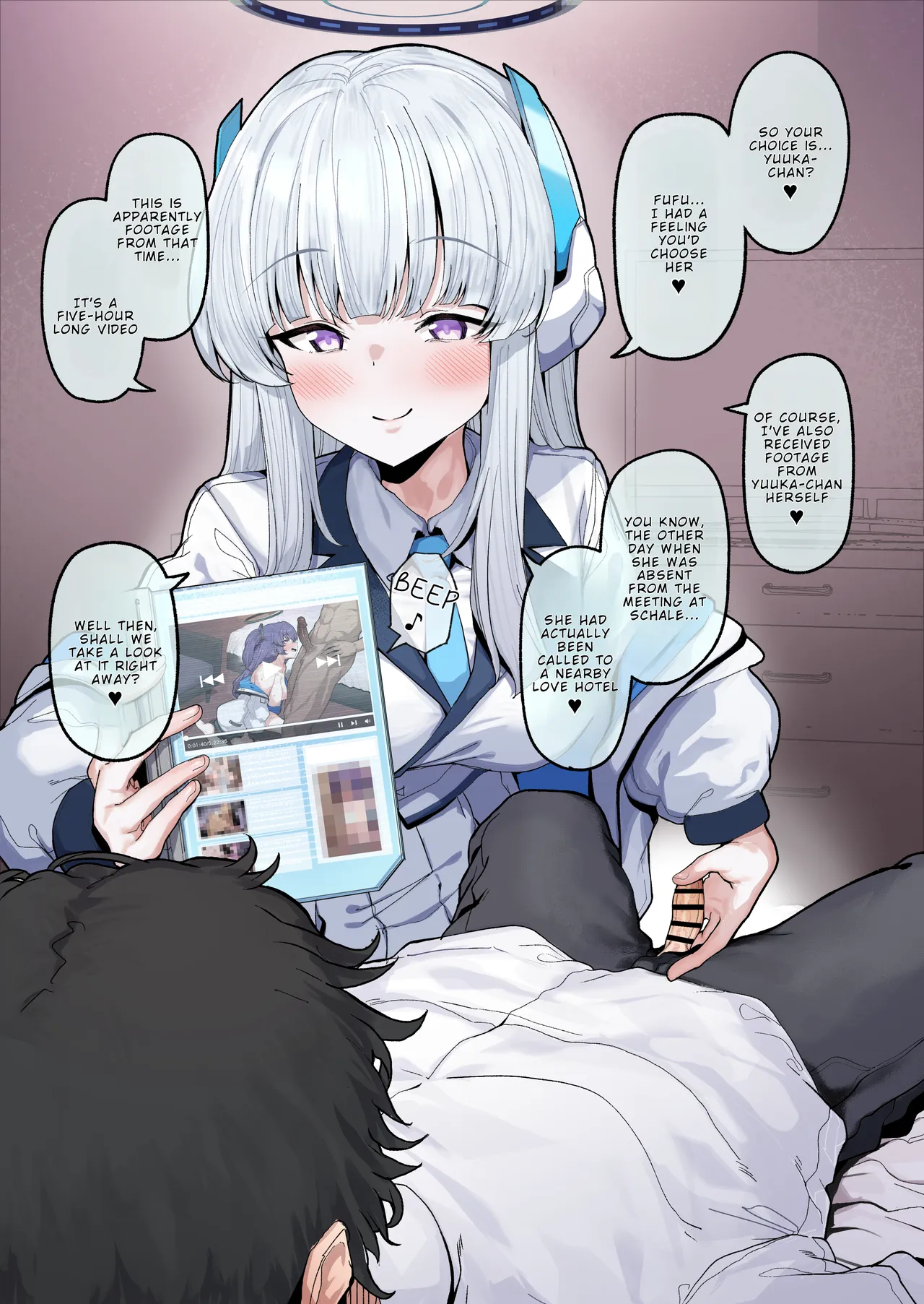 Yuuka Hayase - POV Style Footage While Ushio Controls His Ejaculation With a Handjob page 9 full