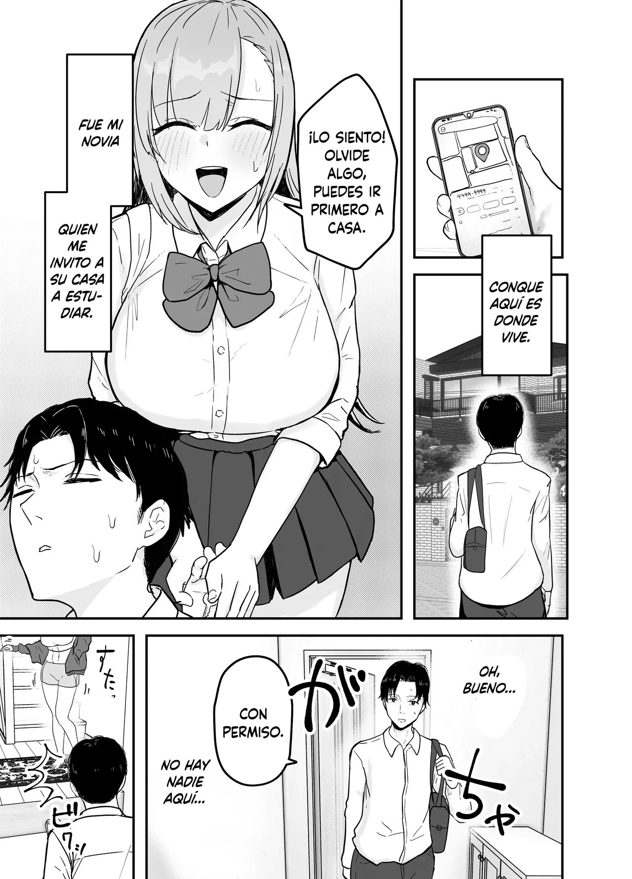Nuitekureru Kanojo no Bakunyu Nee-chan｜La Hermana Tetona de mi Novia me Ayuda a Correrme page 2 full