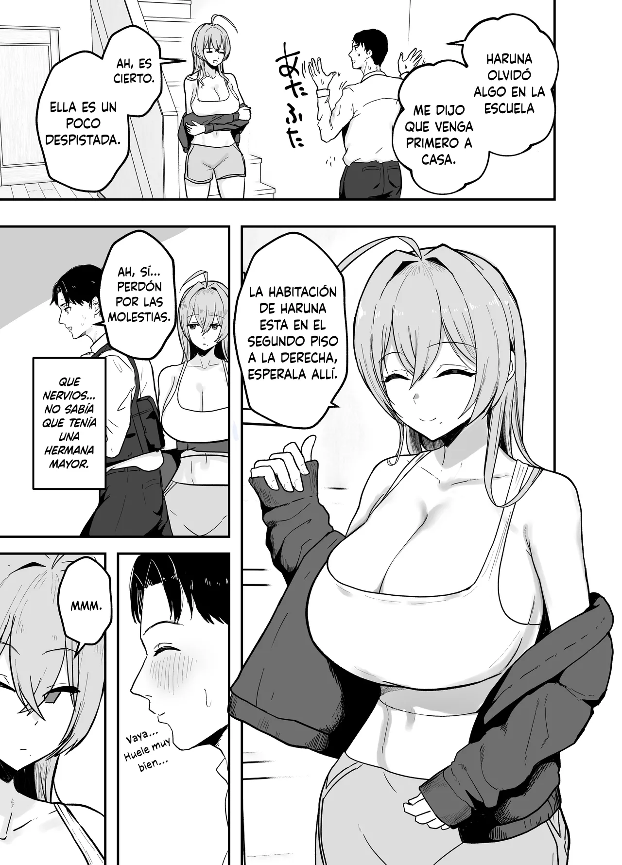 Nuitekureru Kanojo no Bakunyu Nee-chan｜La Hermana Tetona de mi Novia me Ayuda a Correrme page 4 full