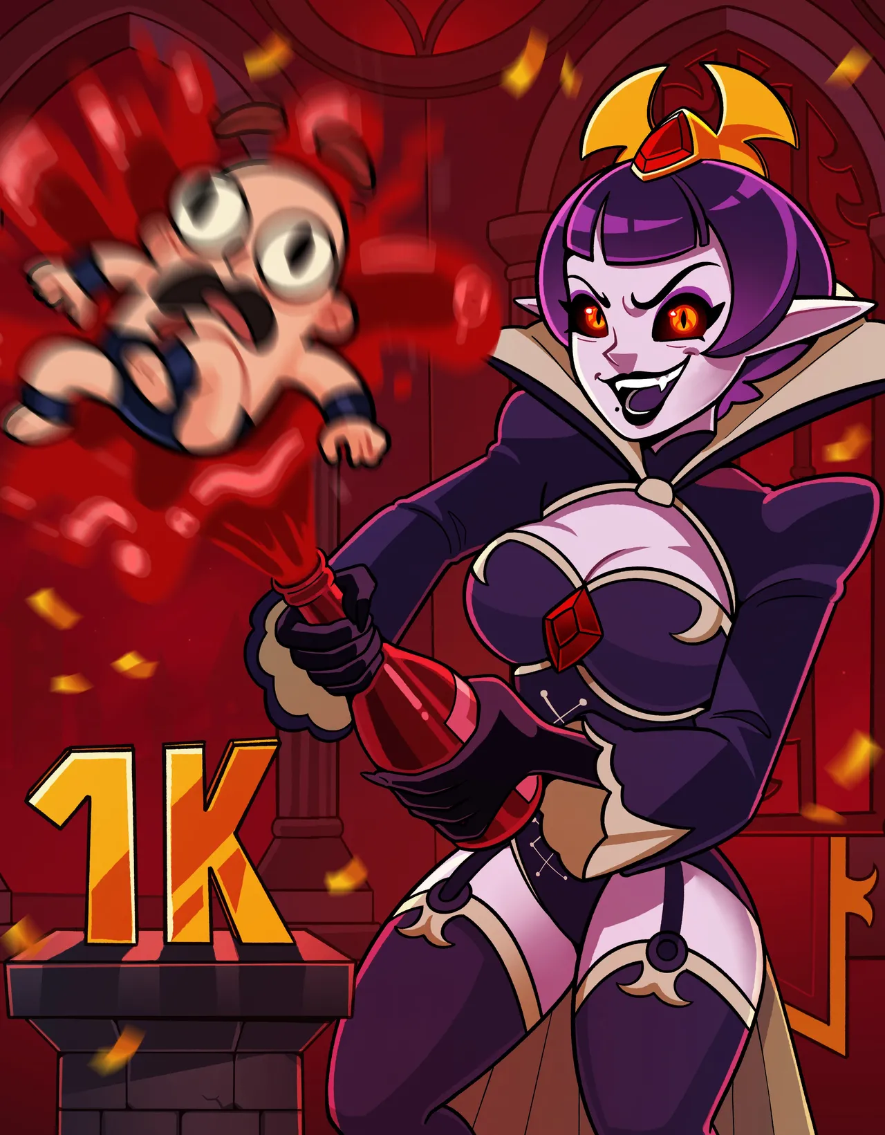 PlayGLAD character queen page 3 full