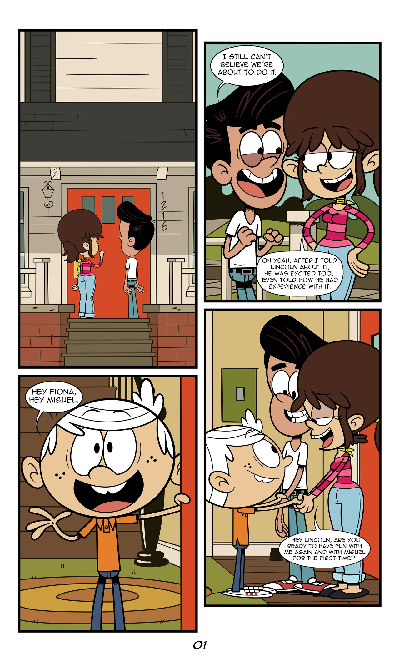 Lincoln x Fiona x Miguel page 1 full
