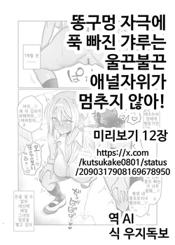 Ketsu ana katsuage ni muchee na gyaru-san wa iramura ananii ga tomaranai! | 똥구멍 자극에 푹 빠진 갸루는 울끈불끈 애널자위가 멈추지 않아!