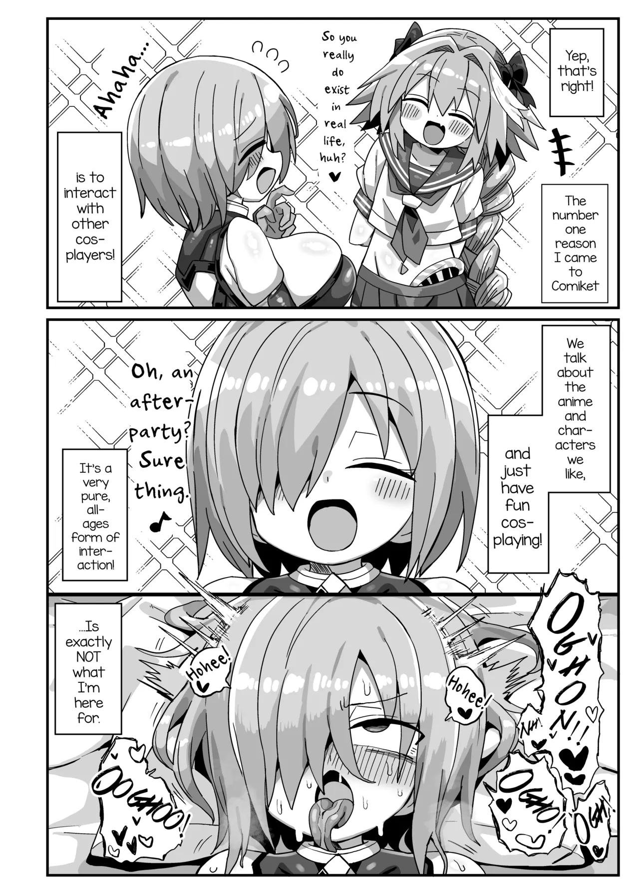 42cm Kyokon Yarichin Astolfo-Kun Otokonoko Cosplayer ga Cosplayer to Pakoru Hon page 5 full