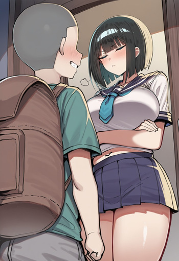 Pervert Brat vs. Black-Haired Bob-cut Girl ③ cover