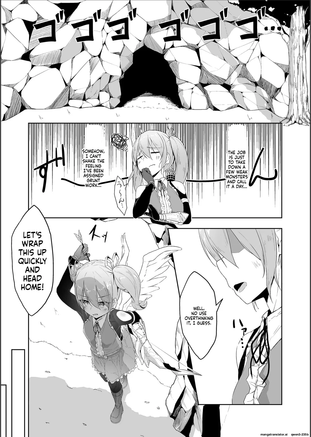 Tenshi Ririeru-chan ga Shokushu Monster ni Tsukamatte Shokushu Akume de Kairakuni Otosareru Made page 4 full