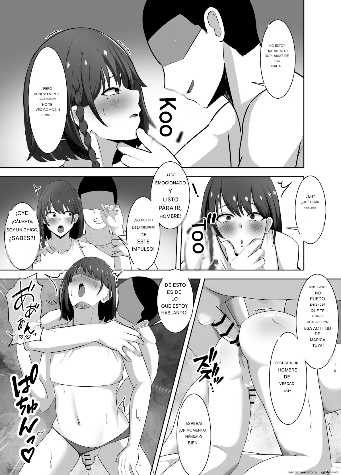 Kane Meate no Josou Danshi ga Seieki Mamire no Maso Buta Chinpo Kurui ni ~Shuuchi Play de Kairaku Ochi~ Español page 8 full