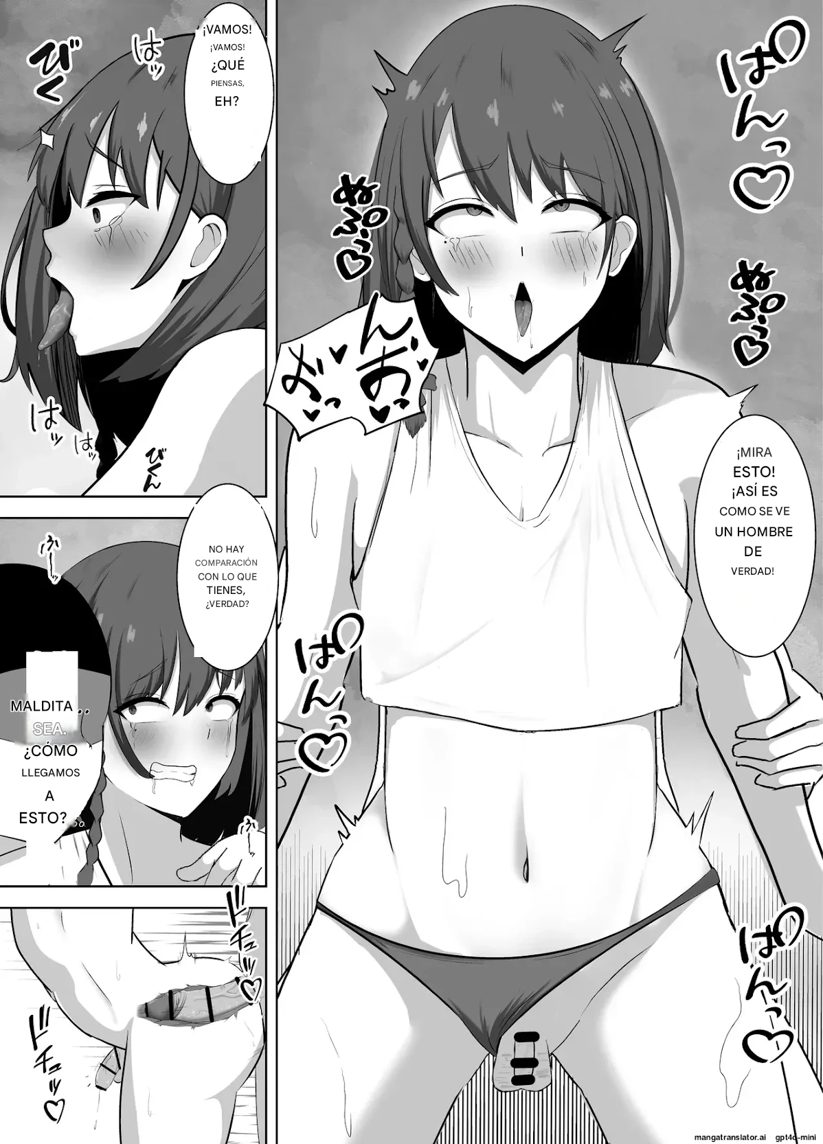 Kane Meate no Josou Danshi ga Seieki Mamire no Maso Buta Chinpo Kurui ni ~Shuuchi Play de Kairaku Ochi~ Español page 9 full