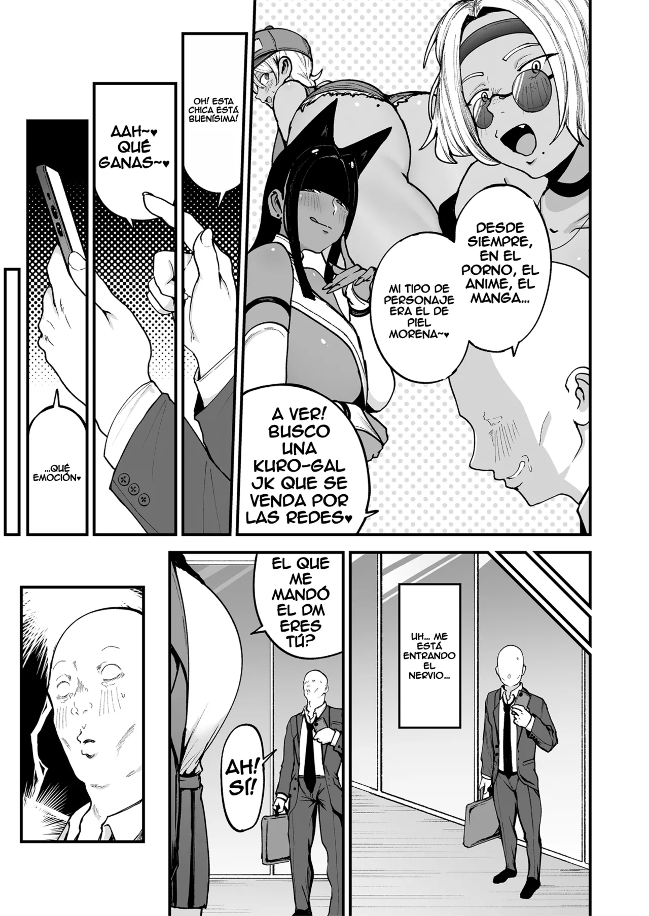 Kuro Gal JK de Shasei Shitai | Quiero correrme con una Kuro-gal JK page 4 full