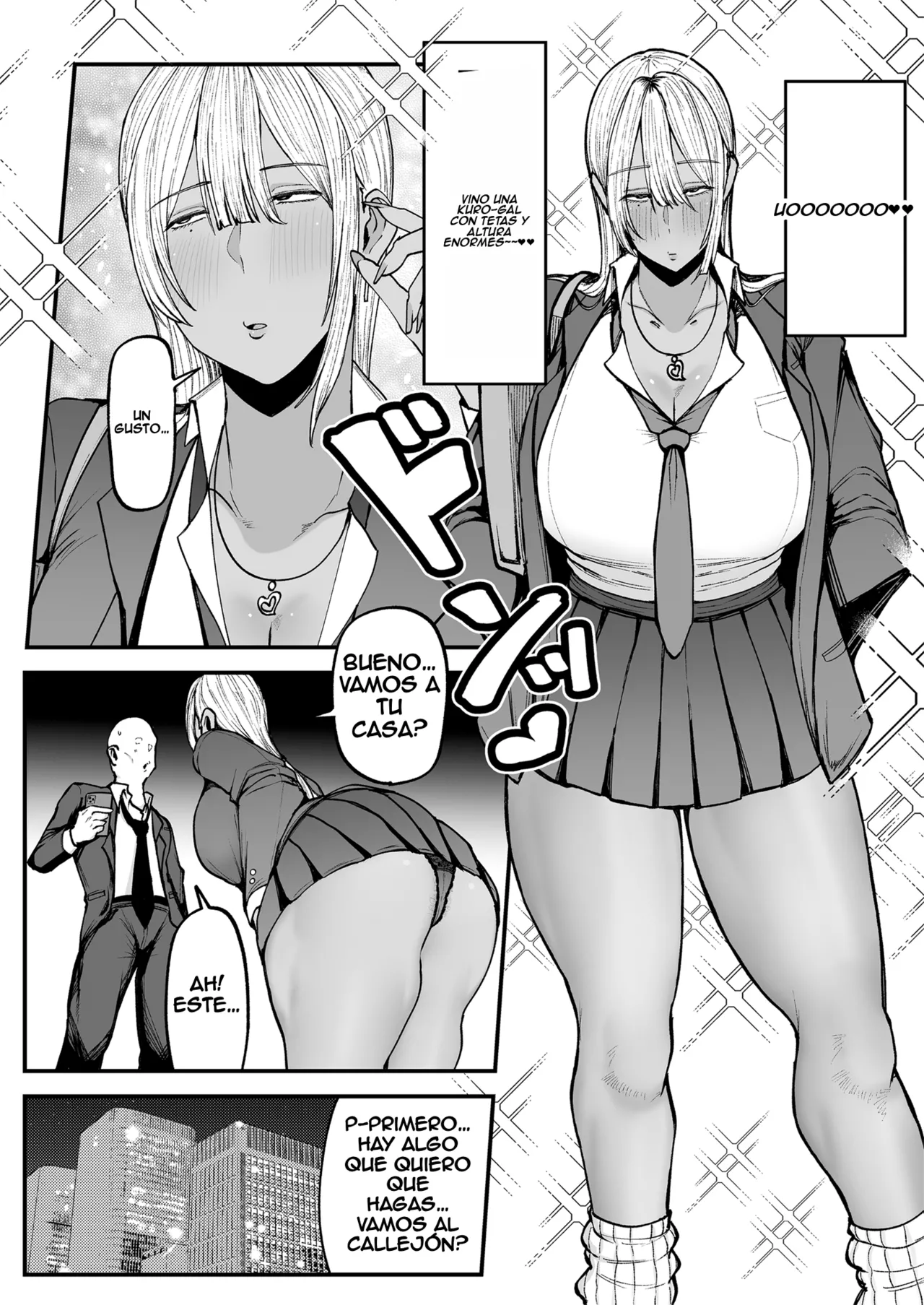 Kuro Gal JK de Shasei Shitai | Quiero correrme con una Kuro-gal JK page 5 full