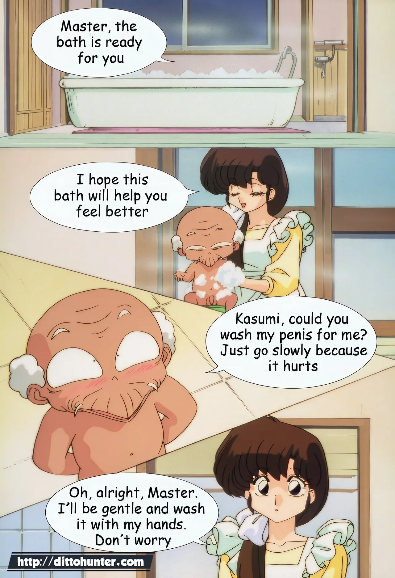 Kasumi Tendou &amp; Happosai  Happosai's Secret Illness Cure! page 4 full