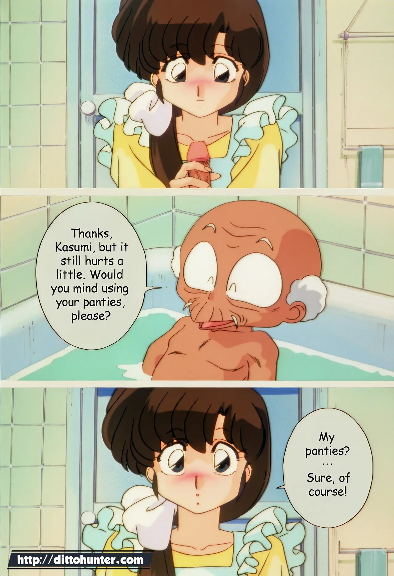 Kasumi Tendou &amp; Happosai  Happosai's Secret Illness Cure! page 7 full