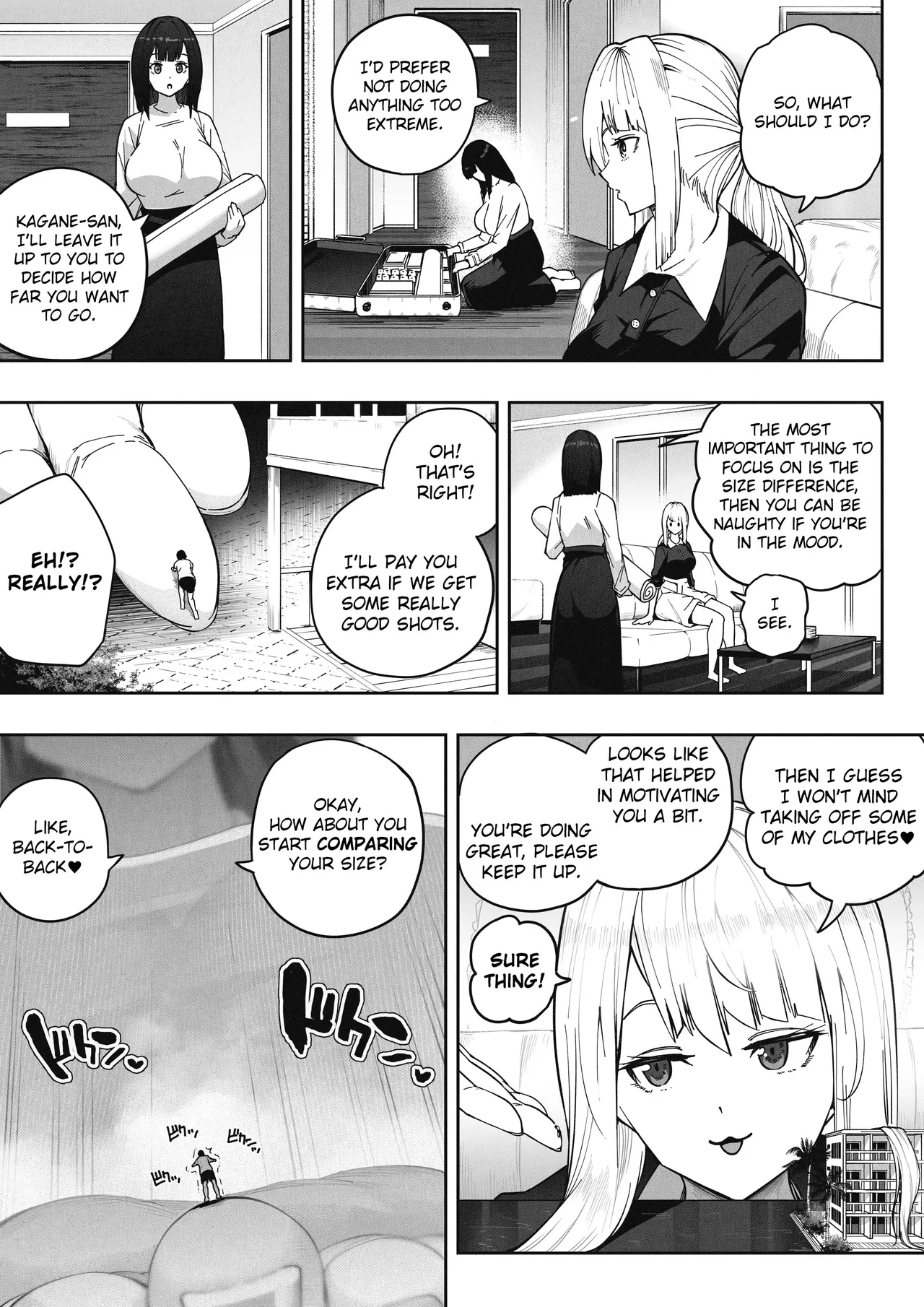 Kyodai Musume no Ie ni Koyou Sareta Kekka 3 | Hired by a Giant Girl 3 page 4 full