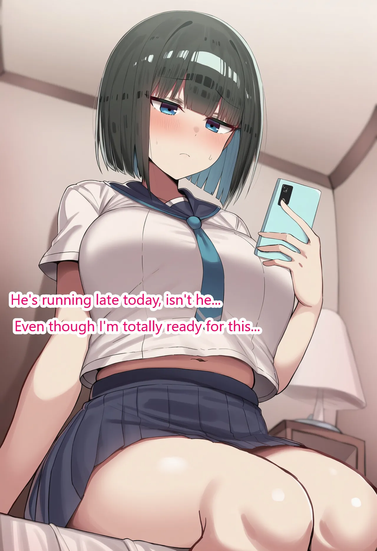 Pervert Brat vs. Black-Haired Bob-cut Girl ⑧ page 1 full