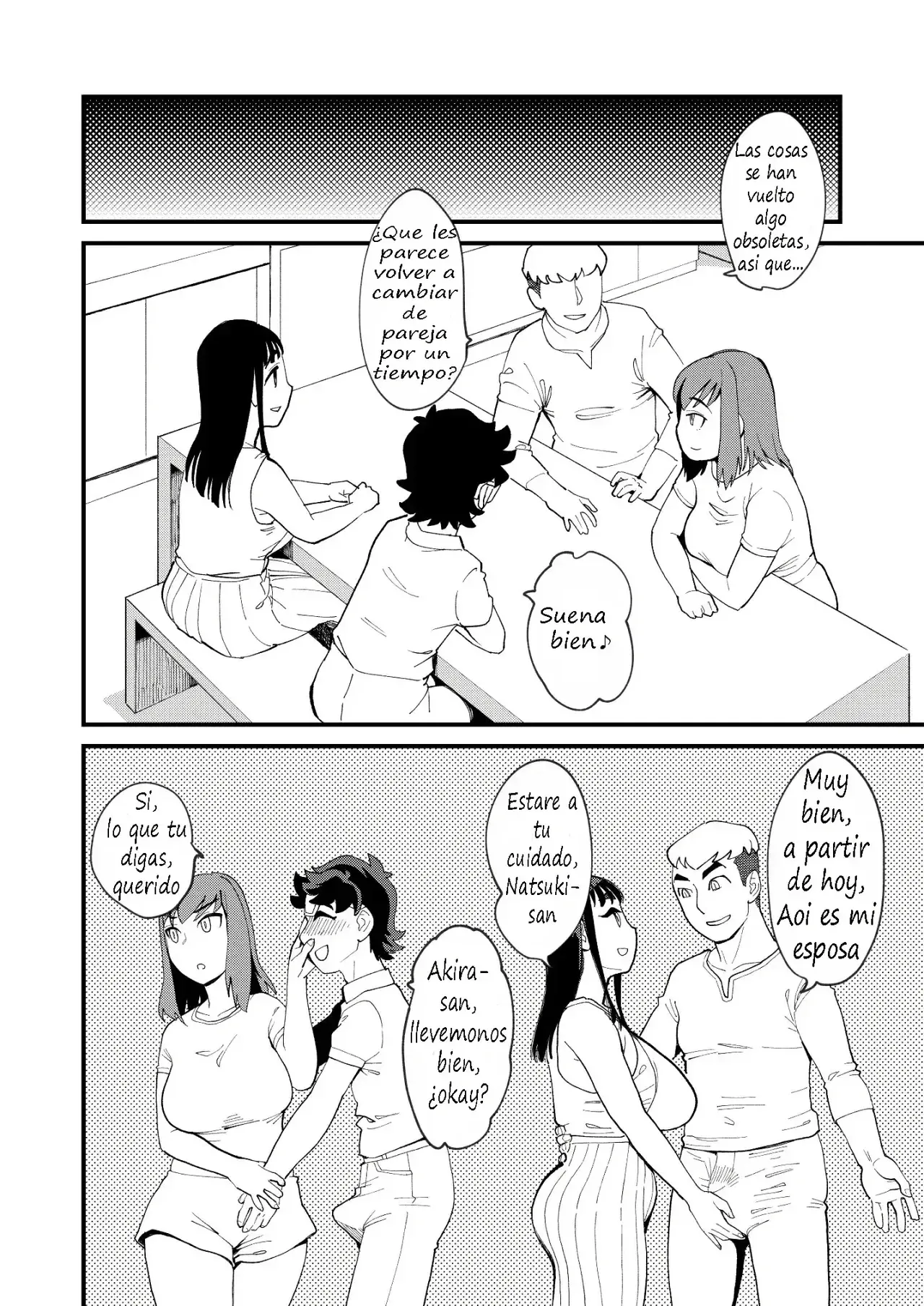 Kyouyuu Kanojo 4 Swapping de Songen Hakai♡｜Novia Compartida 4 Destruyendo la Dignidad Mediante el Intercambio de Parejas♡ page 7 full