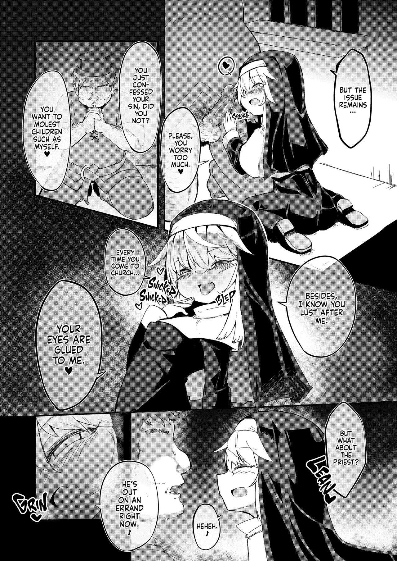 Zangeshitsu no Chiisana Ero Sister 1&amp;2 | Naughty Little Nuns 1&amp;2 page 3 full