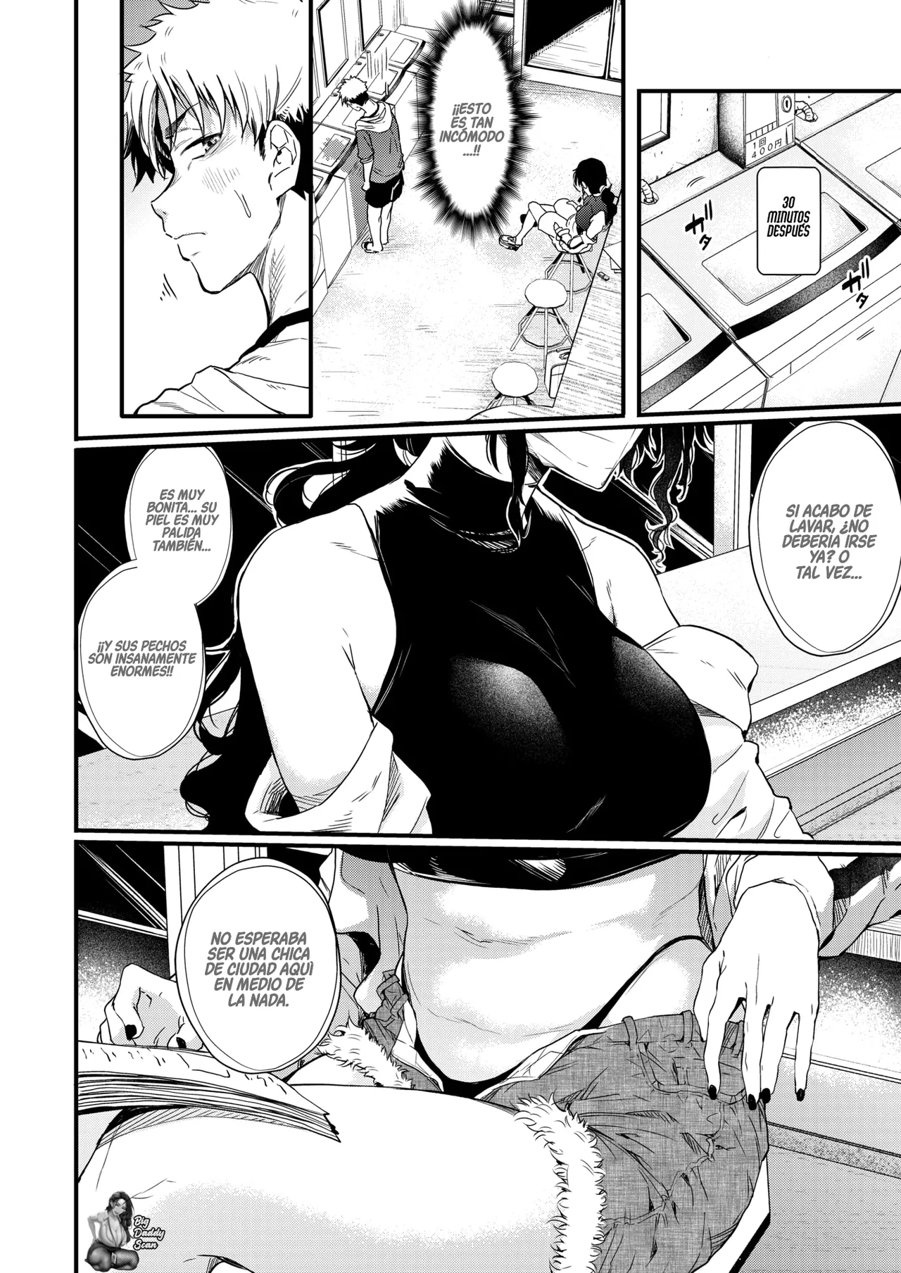 Coin Laundry no Black Onee-san｜La Chica De Negro De La Lavandería page 4 full
