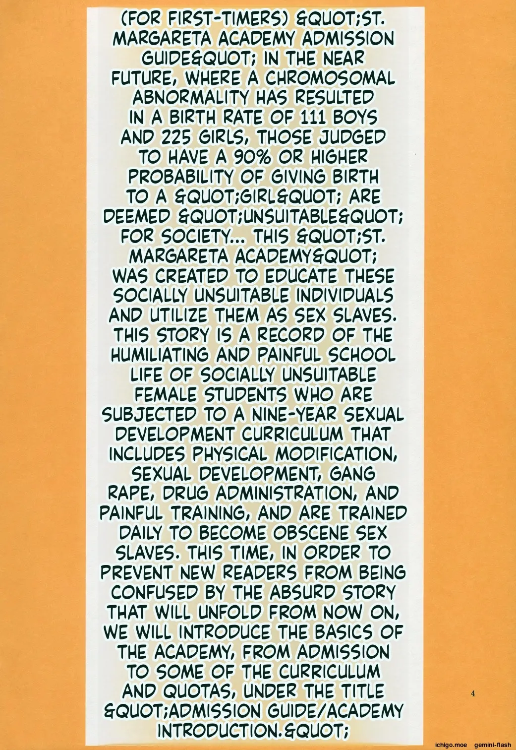 St. Margaret's Academy "Admission Guide" page 4 full