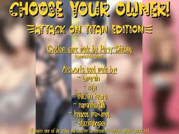 Choose your Owner: Attack on Titan edition cover