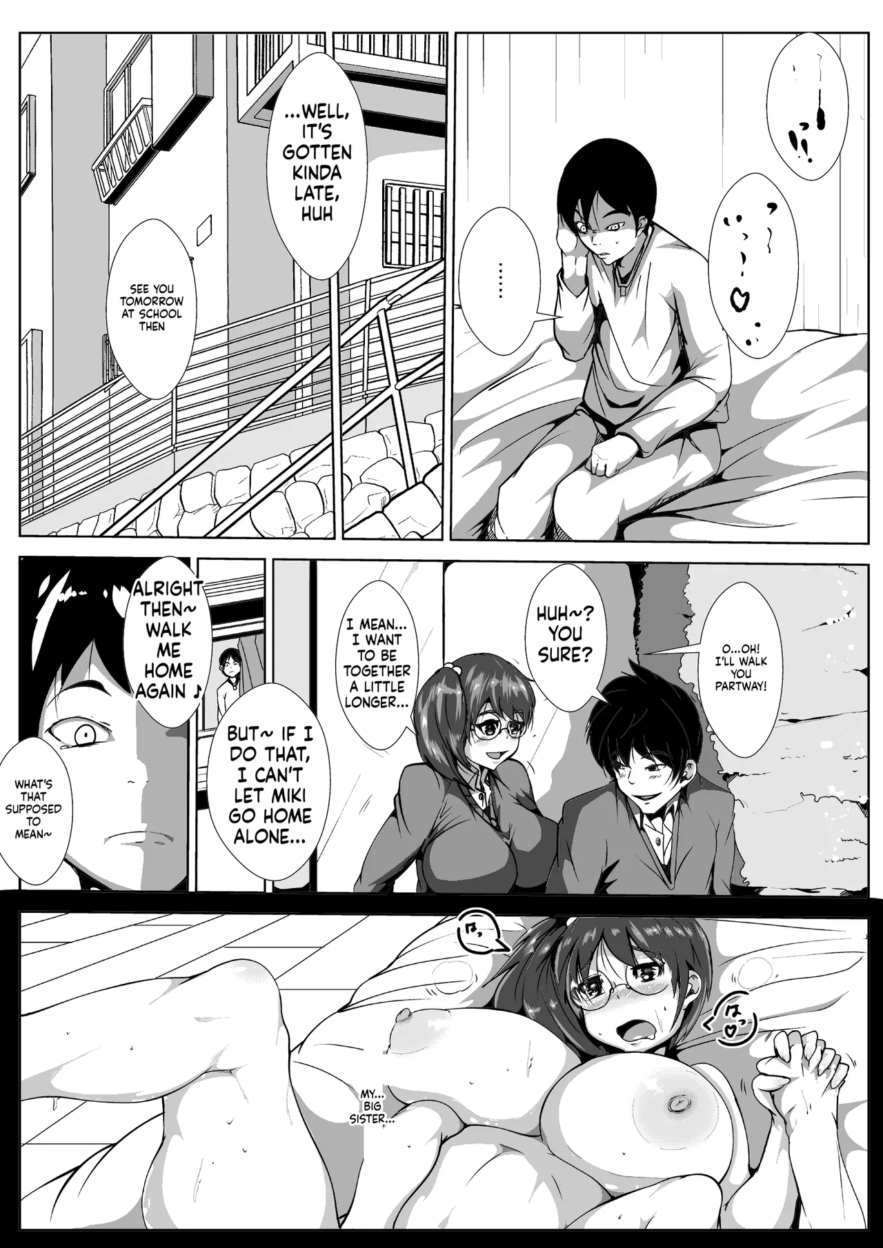 Oneechan ni Kareshi ga Dekita no ga, Kuyashikatta no de Nemurasete Okashita Otouto-kun page 4 full