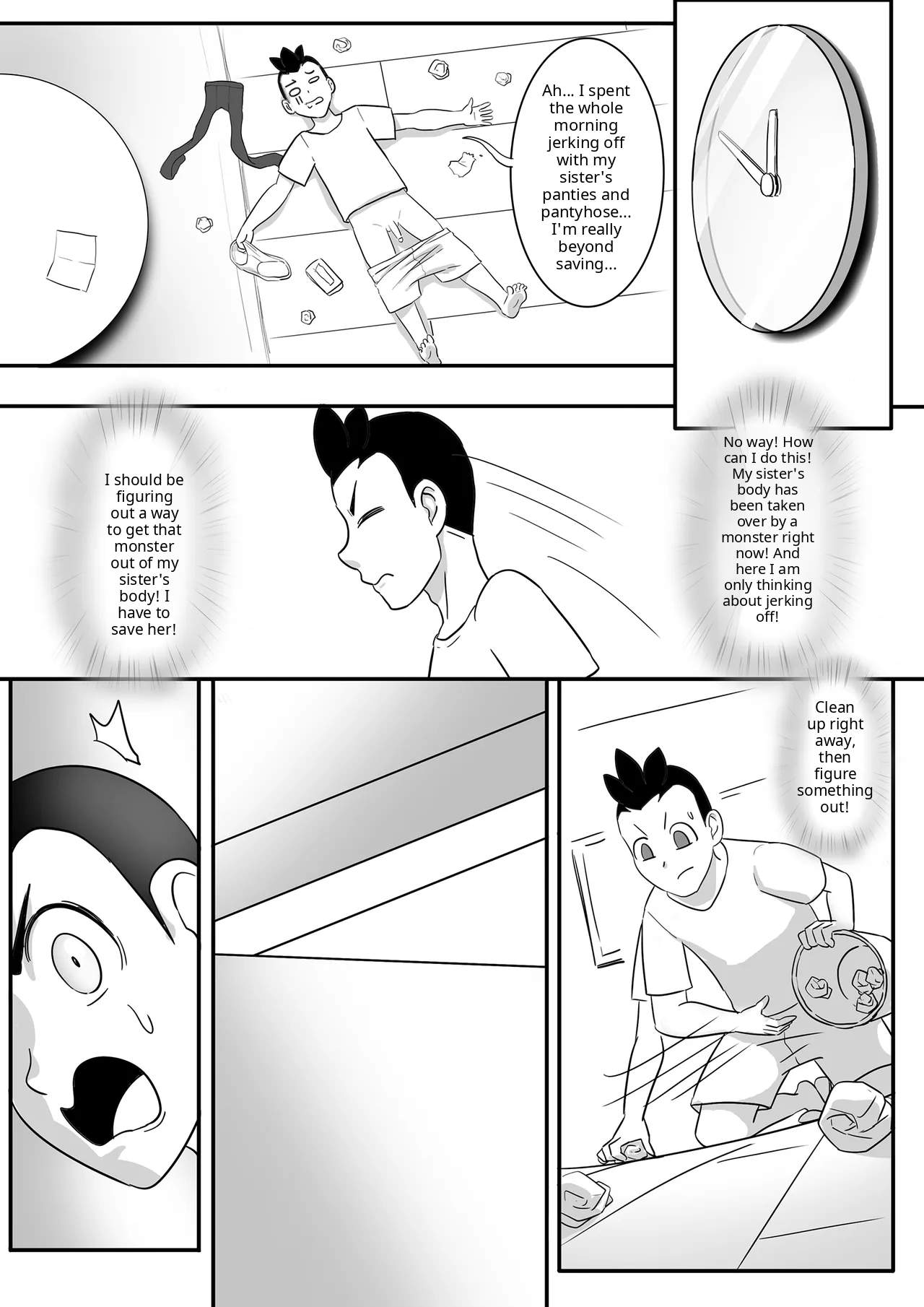Parasite Extra - Tsukioi's younger brother, continued page 5 full