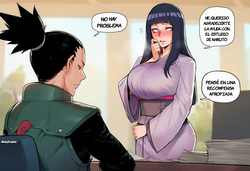 Hinata le da las gracias a Shikamaru por su ayuda