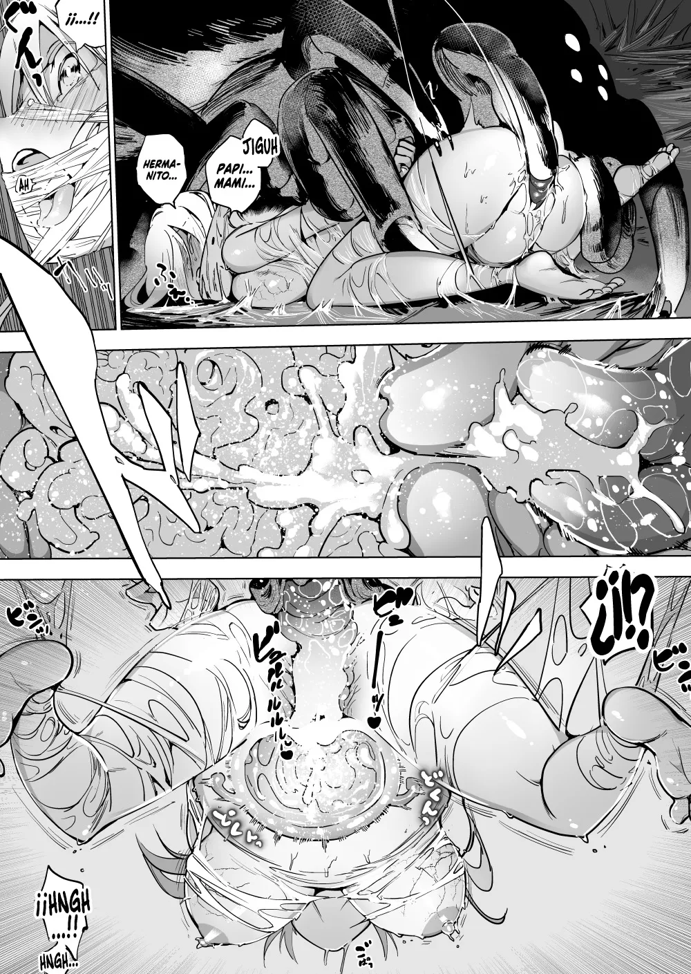 Kumo ♂♀ × Inaka ni Koshite Kita Joshi | Araña ♂♀ × Chica del Campo page 8 full