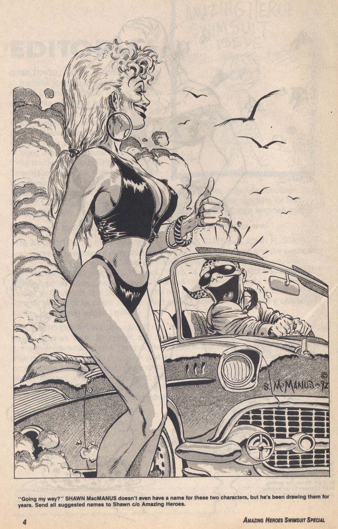 Amazing Heroes Swimsuit 1992 page 4 full