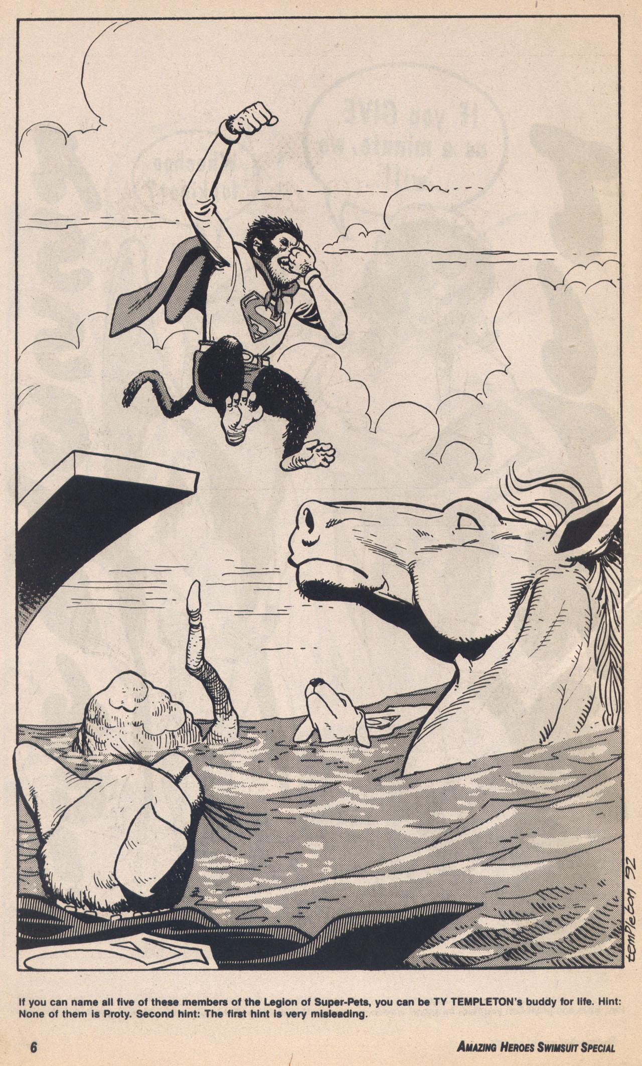Amazing Heroes Swimsuit 1992 page 6 full